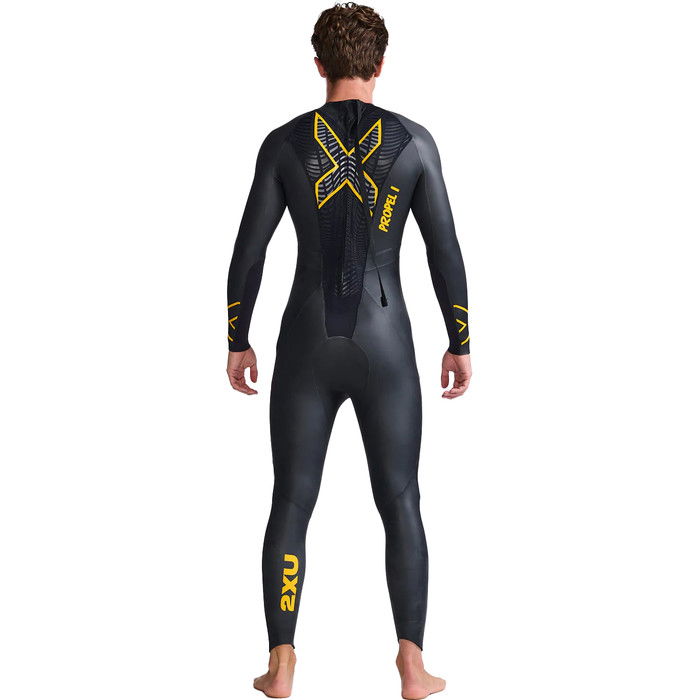 2024 2XU Mens P:1 Propel Swim Wetsuit MW4991c - Black / Ambition